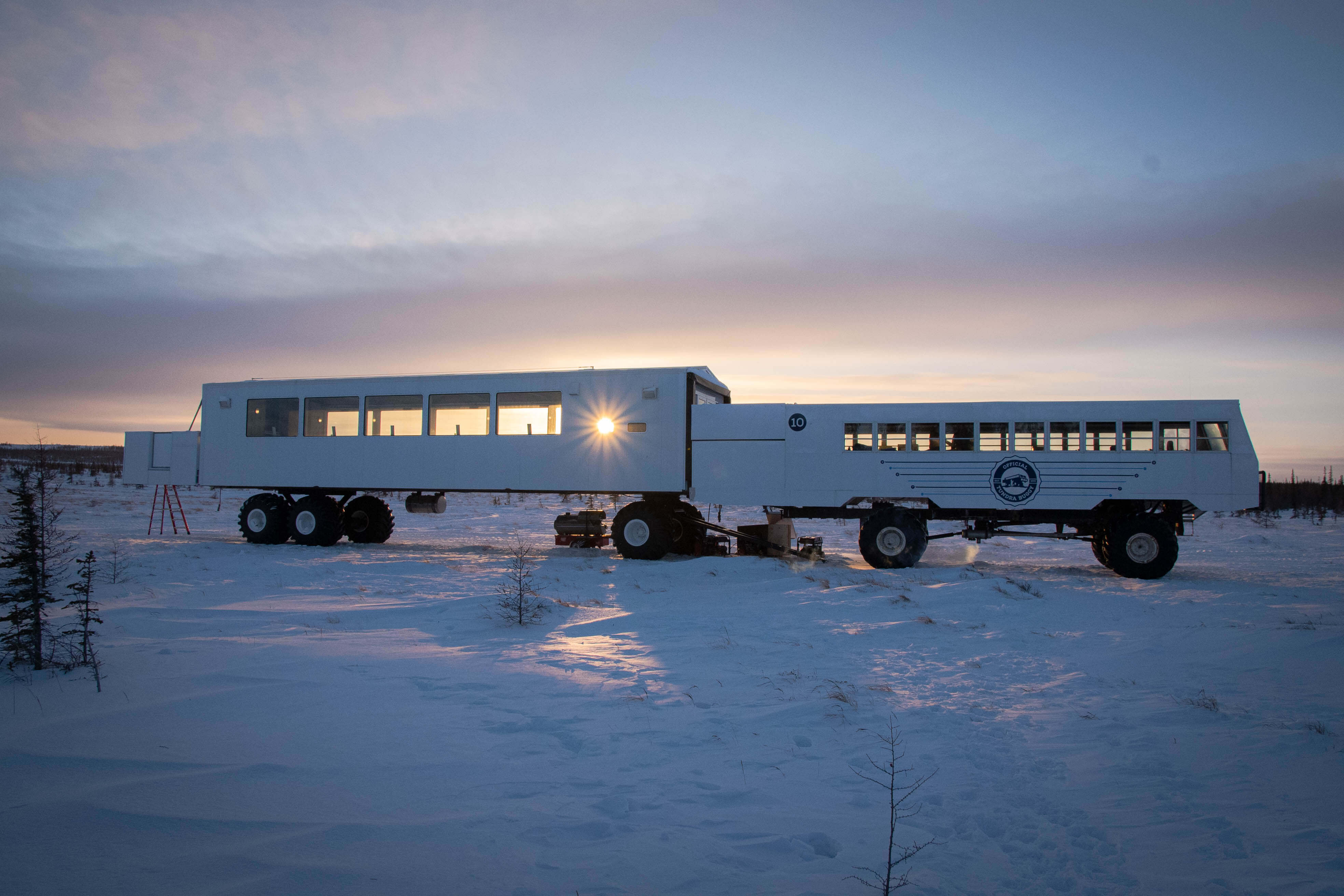 Dan's Diner culinary pop-up restaurant on the frozen tundra in Churchill, Manitoba