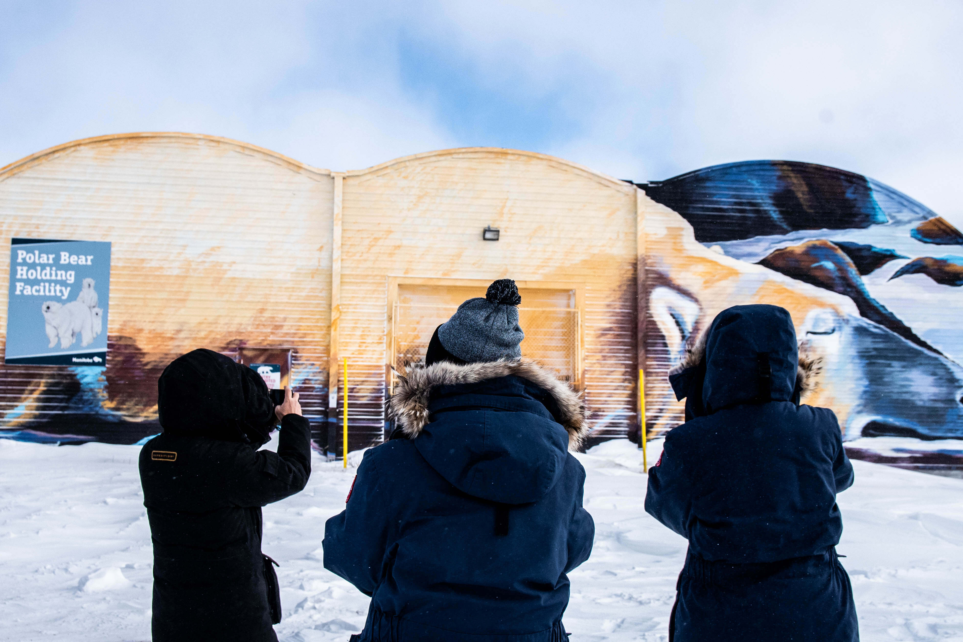 The Polar Bear Holding Facility in Churchill, Canada