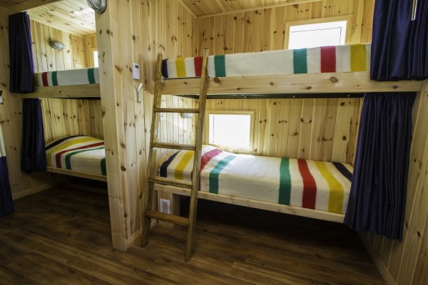 A spacious set of two berths in the Tundra Buggy Lodge